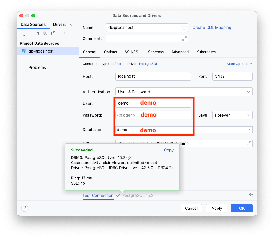 db config datasource