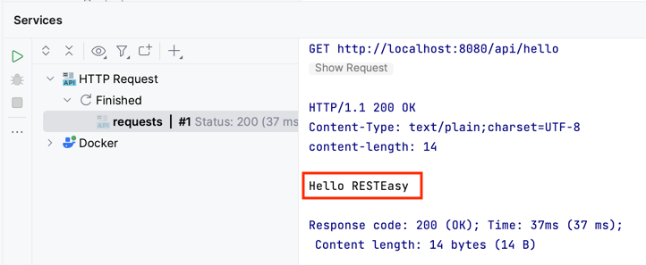 http request result